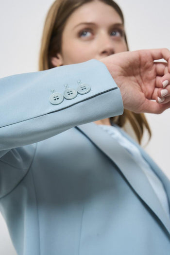 Women's double-breasted light blue jacket - 4