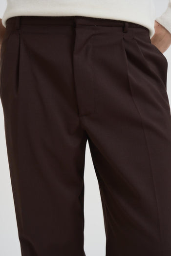 Pantalone uomo gamba dritta marrone - 6