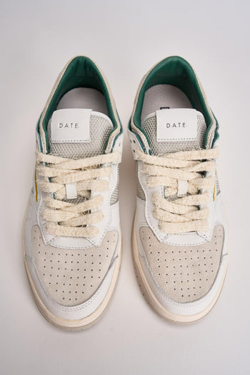 Sneakers uomo Torneo bianca e verde - 4