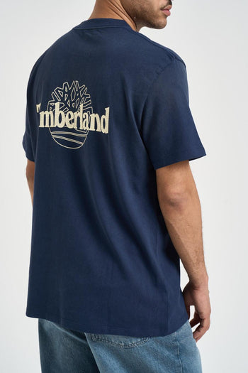 T-shirt uomo girocollo blu - 4