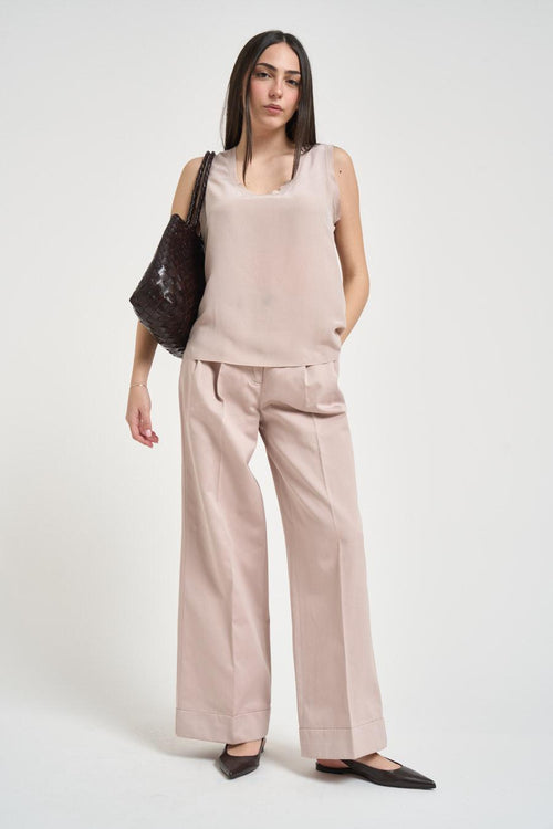 Canotta donna cipria