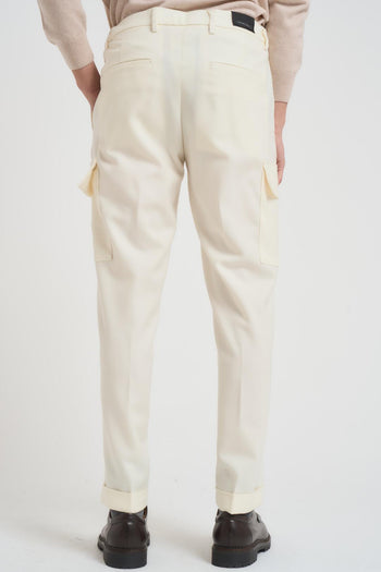 Pantalone uomo dritto panna - 3