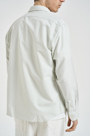 Camicia uomo gessata bianca - 3