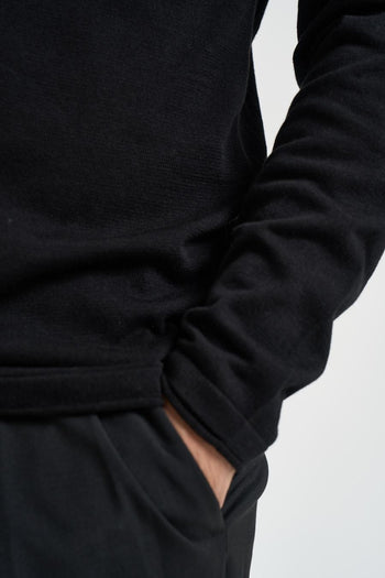 Maglia uomo girocollo nera - 3