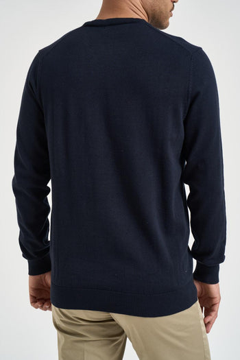 Maglia uomo girocollo blu notte - 3