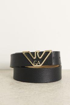Cintura in pelle con fibbia argento - 4