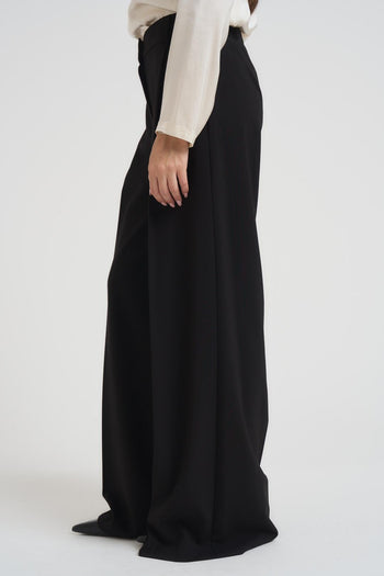 Pantalone donna a palazzo nero - 3