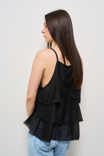 Top donna balze nero - 4