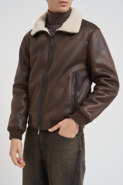 Giubbotto uomo aviatore moro