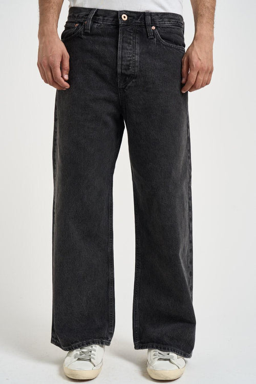 Jeans uomo in denim nero