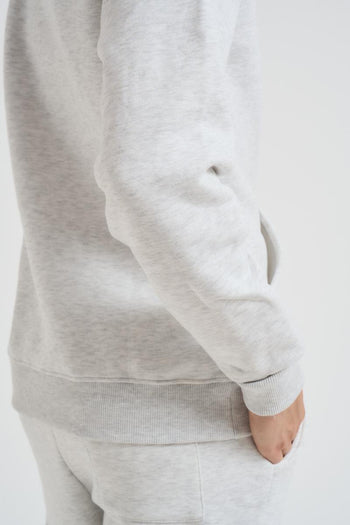 Felpa uomo grigio con cappuccio - 5