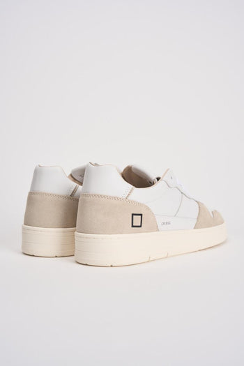 Sneakers uomo Court bianche e beige - 6