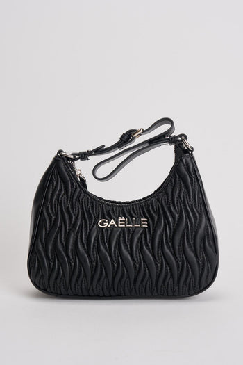 Borsa donna matelassè a spalla nera - 5