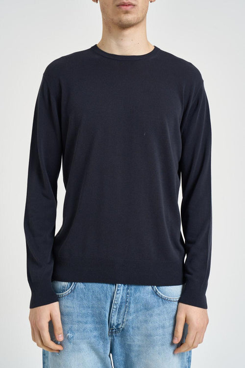 Maglia uomo girocollo blu