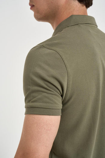 Polo uomo verde militare - 6