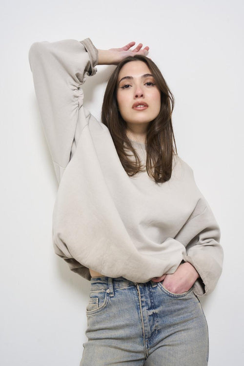Women's dove grey sweatshirt - 2