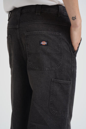 Jeans uomo wide leg grigio scuro - 5