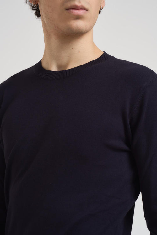Maglia uomo girocollo blu - 2