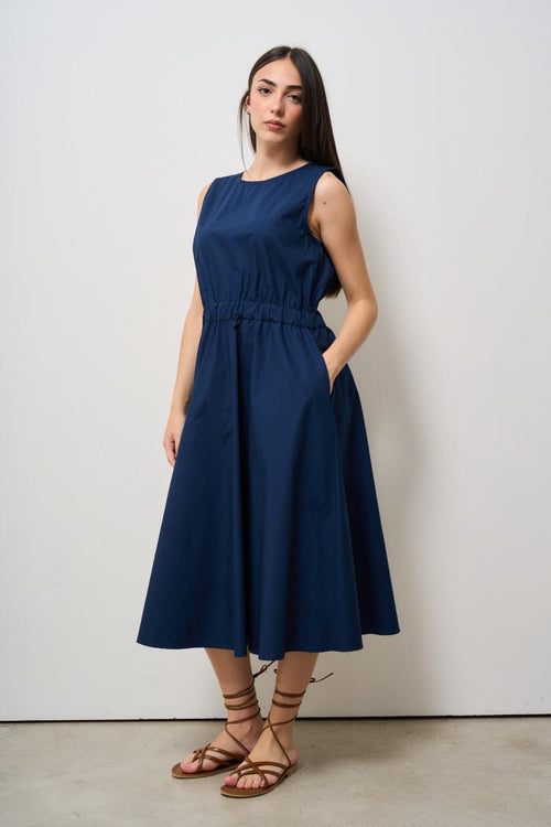 Abito donna lungo blu