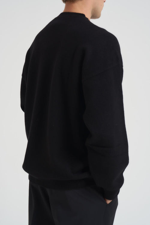 Maglia uomo girocollo nera - 2