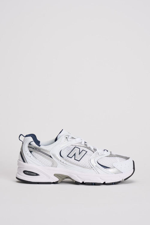Sneakers donna 530 bianche e blu