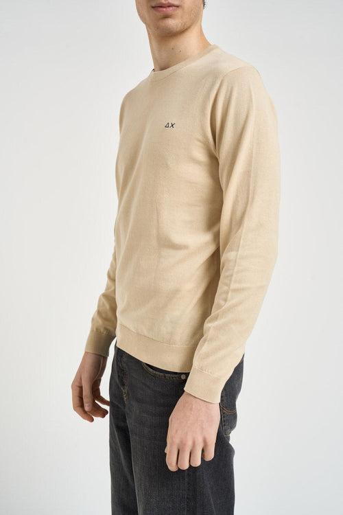Maglia uomo girocollo beige - 2
