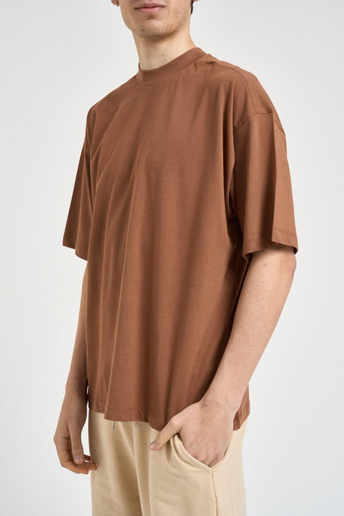 T-shirt uomo girocollo marrone - 2