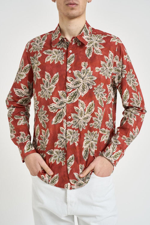Camicia uomo a fantasia floreale - 1