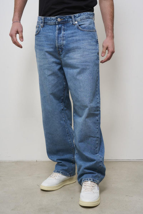 Jeans uomo regular fit in denim medio - 2