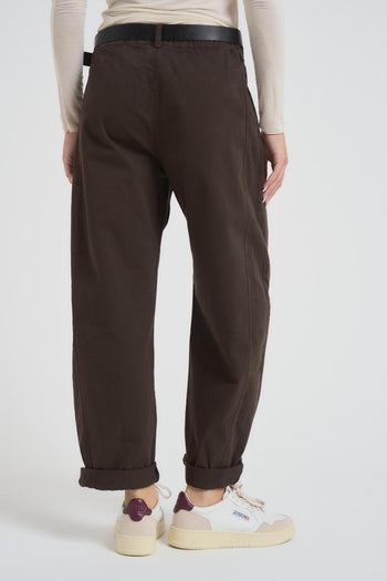 Jeans donna regular marrone - 5