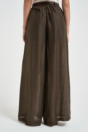 Pantalone donna satinato testa di moro - 3