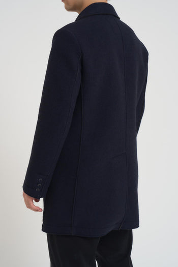 Cappotto uomo monopetto blu notte - 5