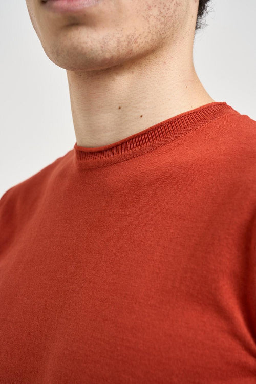T-shirt uomo in maglia corallo - 2