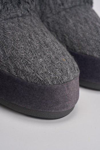 Stivale donna da neve in maglia grigio - 4