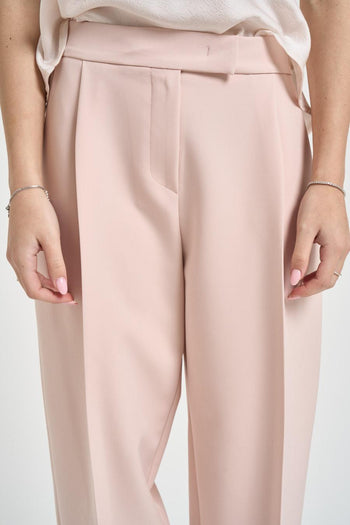 Pantalone donna barrel cipria - 5