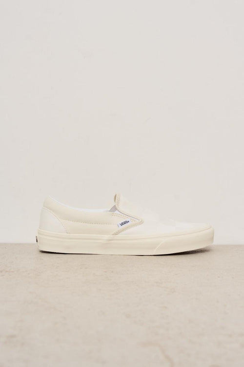 Sneakers slip-on uomo bianche