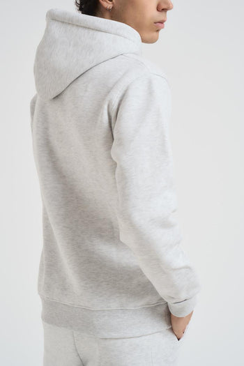 Felpa uomo grigio con cappuccio - 3