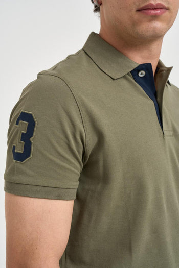 Polo uomo verde militare - 4