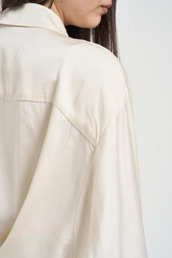 Camicia donna con dettaglio panna - 5