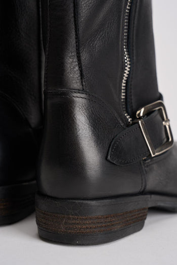 Stivale donna biker nero - 8