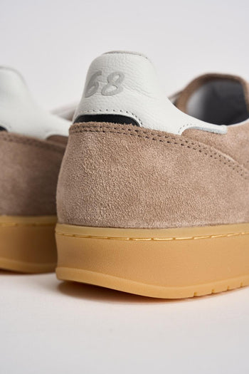 Sneakers donna in suede sabbia - 7