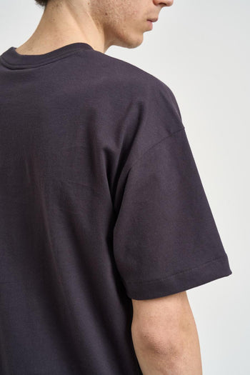 T-shirt uomo girocollo nera - 5