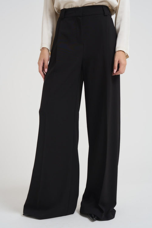 Pantalone donna a palazzo nero - 2