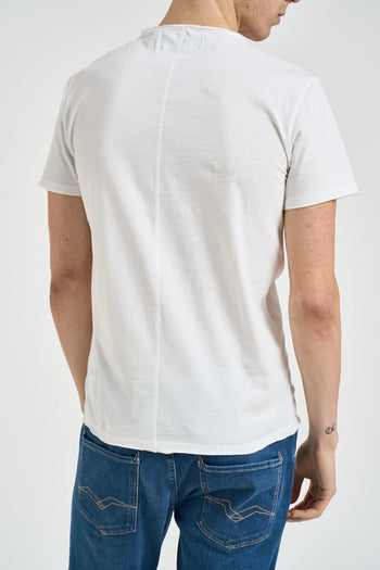 T-shirt uomo girocollo bianca - 3