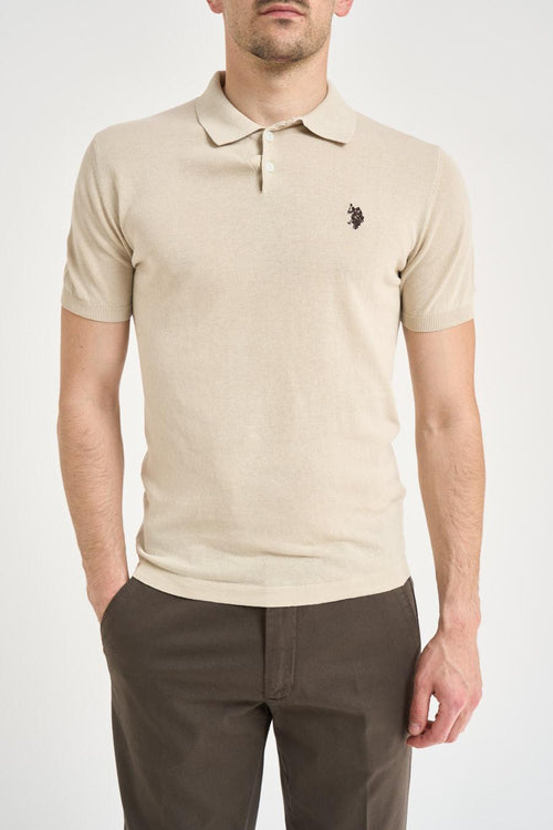 Polo uomo beige