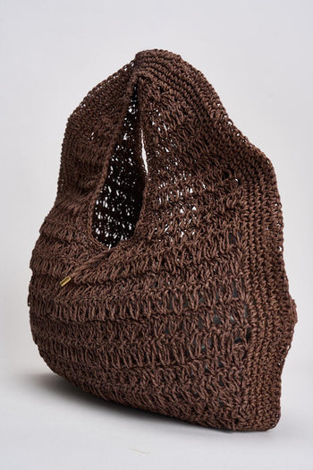 Borsa donna in rafia testa di moro - 5