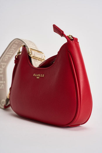 Borsa donna a tracolla in ecopelle rossa - 3