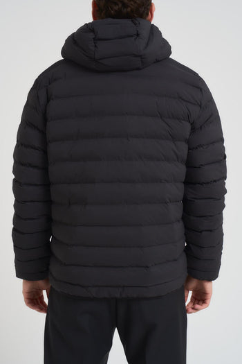 Piumino uomo con cappuccio nero - 3