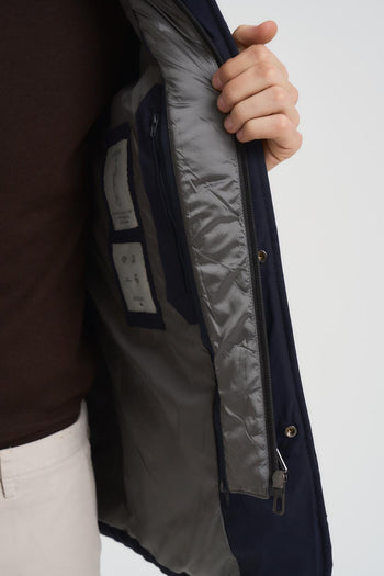 Giubbotto trench uomo blu notte - 6