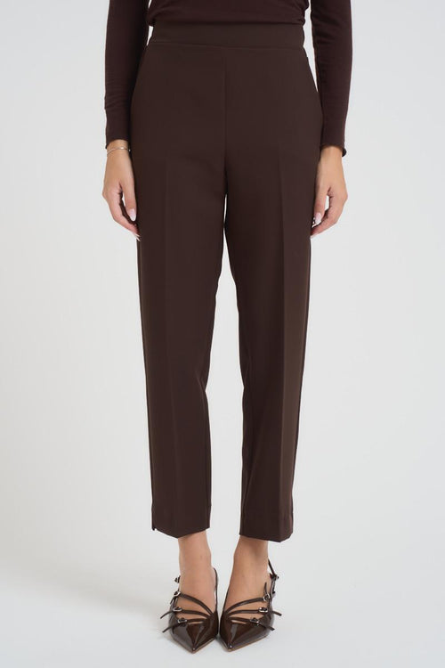 Pantalone donna regular marrone
